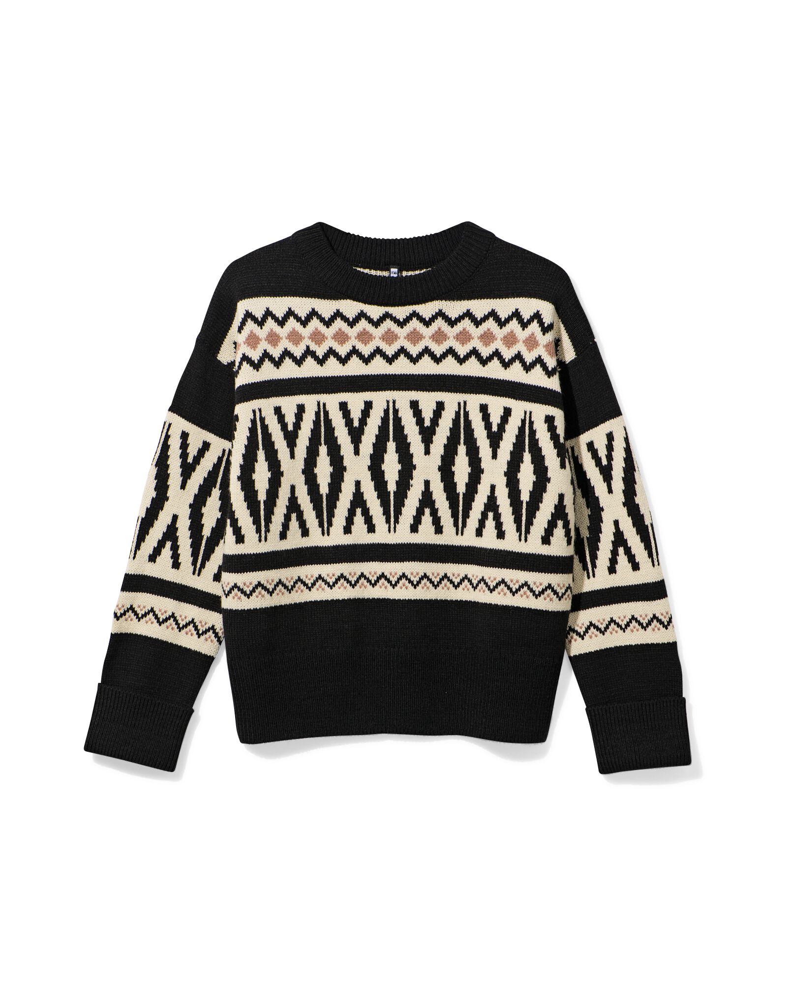 pull femme Oona graphique noir - 36205860BLACK - HEMA