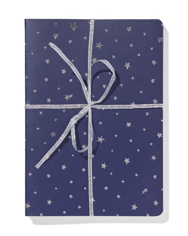 carnet A5 lign&eacute; avec &eacute;toiles - 3 pi&egrave;ces  - 14100374 - HEMA