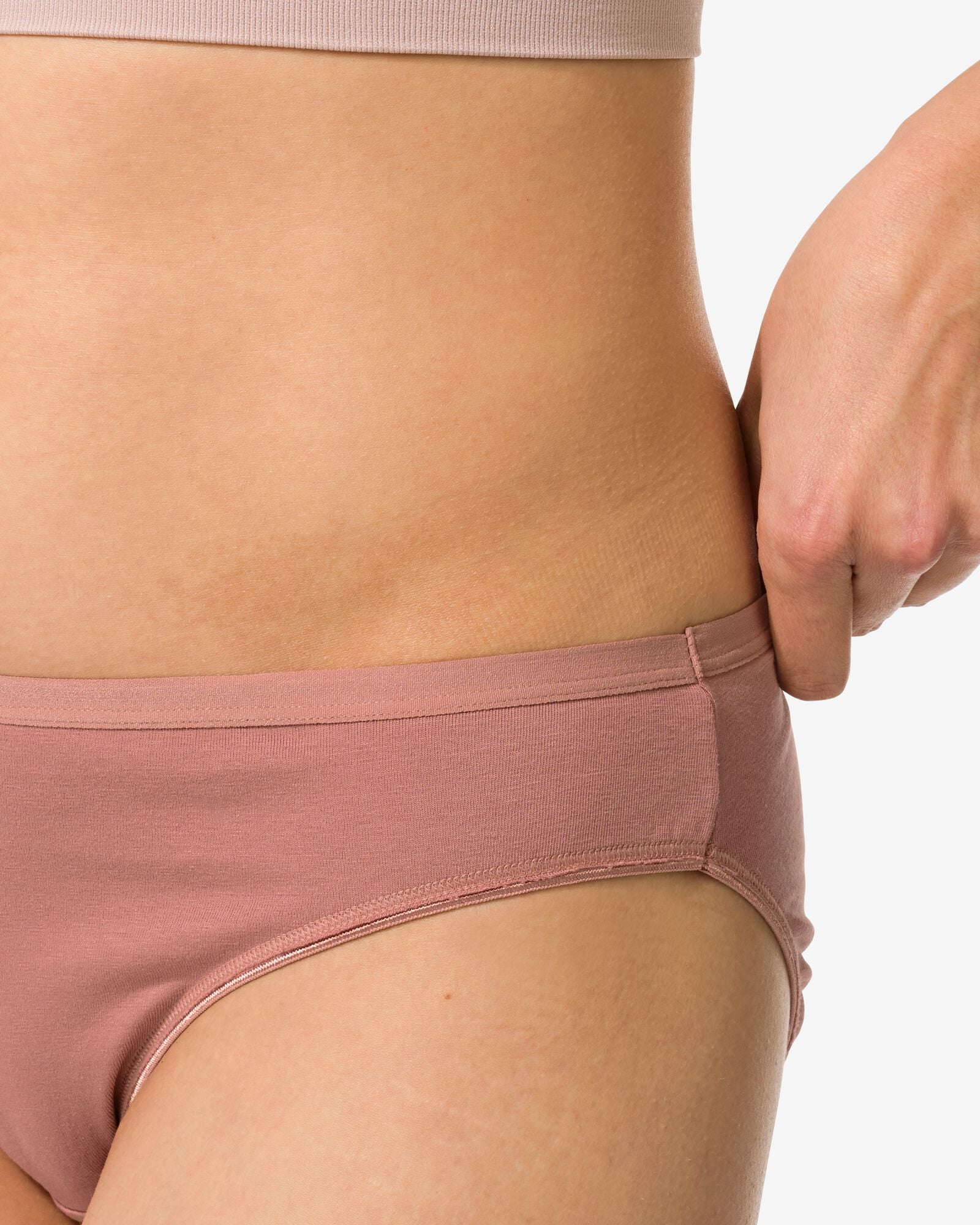 slips femme en coton - lot de 2 marron clair - 19620684LIGHTBROWN - HEMA