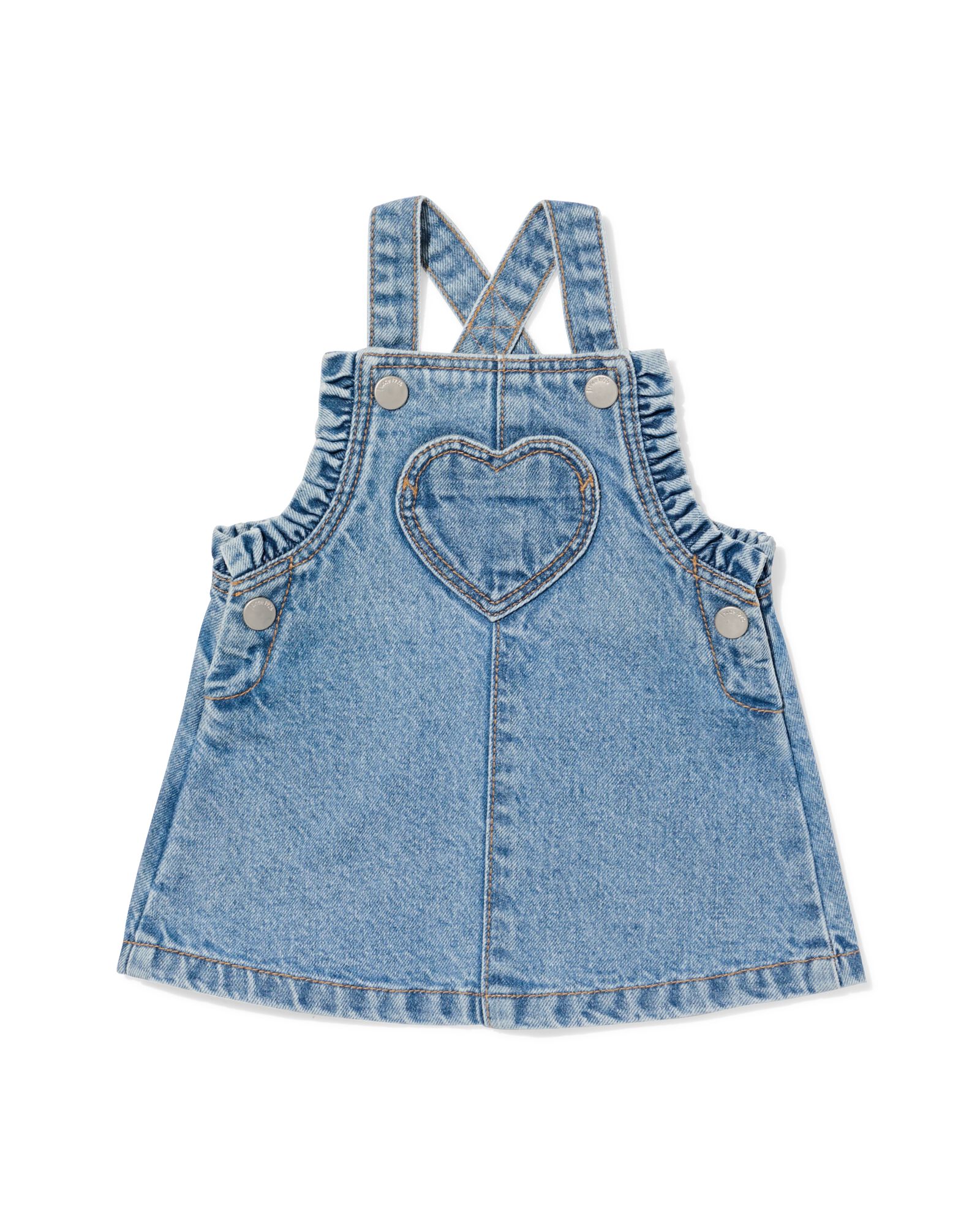 robe b&eacute;b&eacute; jean c&oelig;ur denim - 33027570DENIM - HEMA