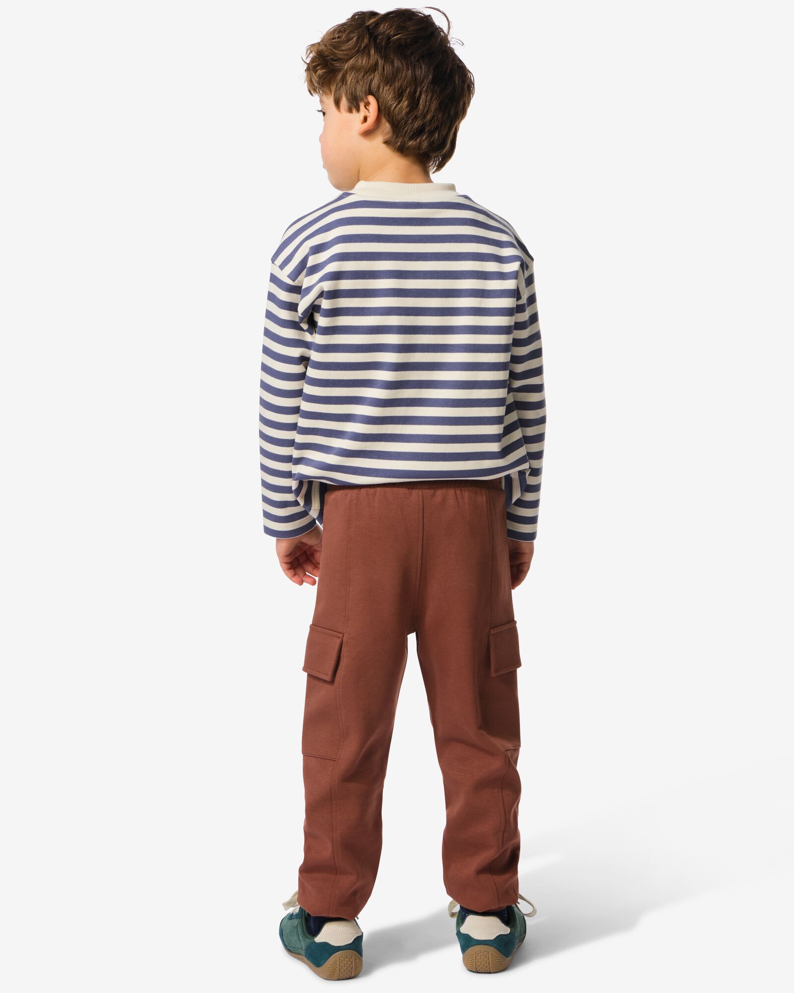 kinderbroek cargo normale fit bruin bruin - 30711818BROWN - HEMA