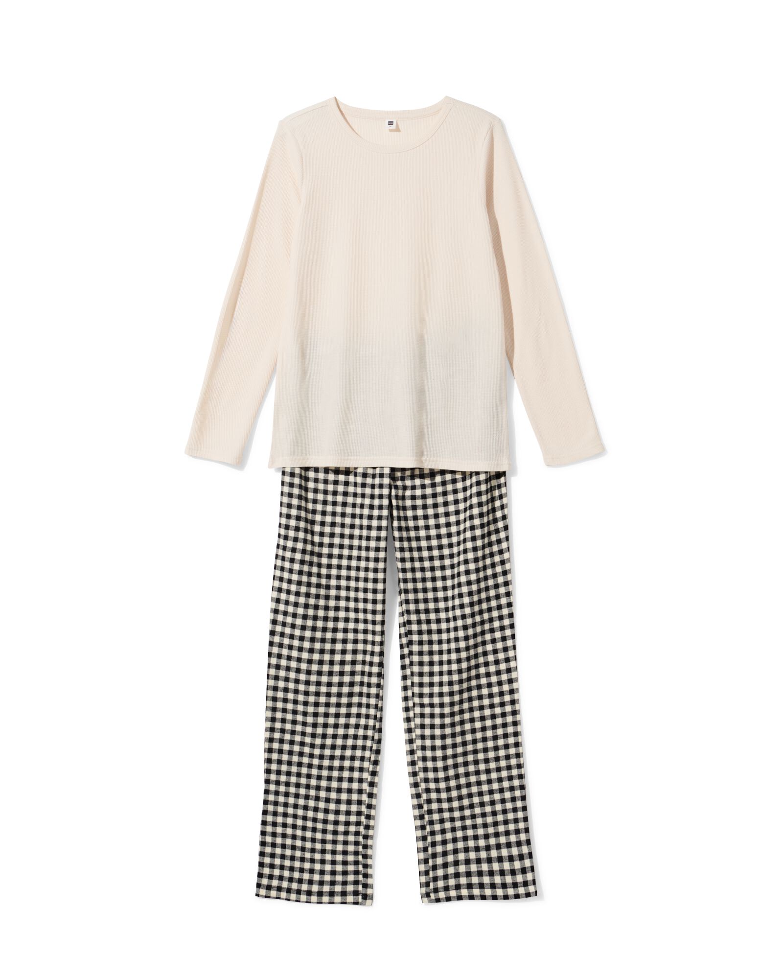 damespyjama ruiten zwart zwart - 23401040BLACK - HEMA