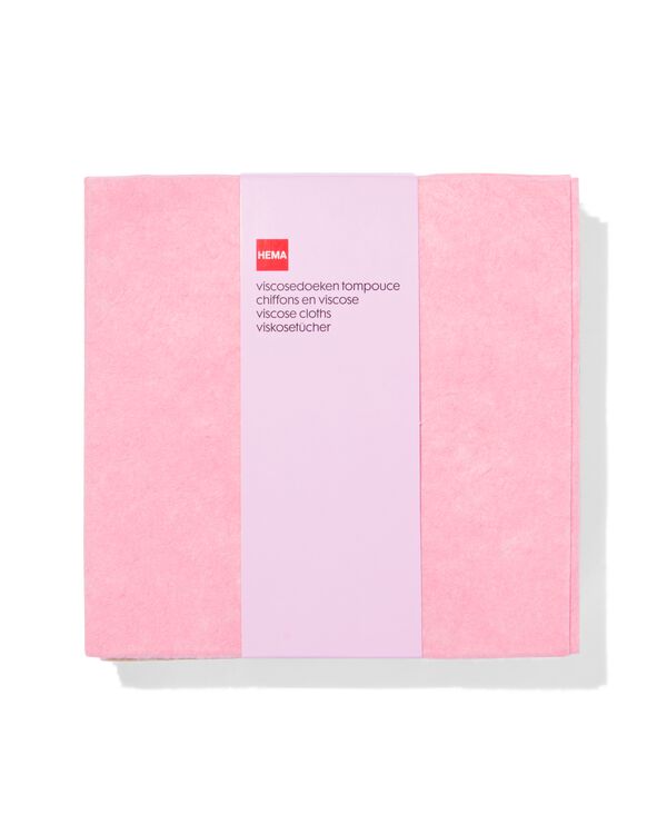 viscosedoeken 40x40cm tompouce - 10 stuks - 20540047 - HEMA