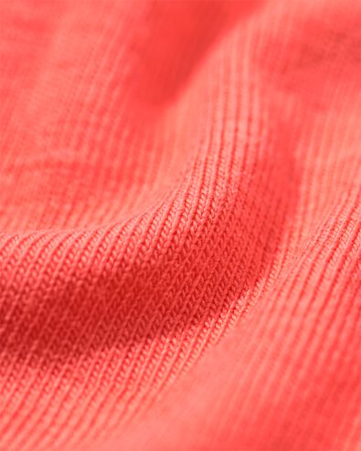 boxer femme coton everyday ceinture rose corail - 19660874CORALPINK - HEMA