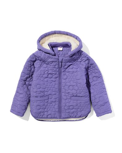 Kinder-Steppjacke Blumen violett - 30863313PURPLE - HEMA
