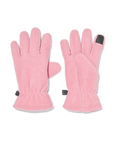 kinder handschoenen met touchscreen roze 110/116 - 16731031 - HEMA
