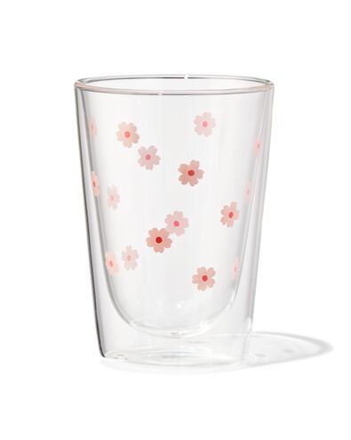verre &agrave; double paroi 350 ml fleurs - 61104505 - HEMA