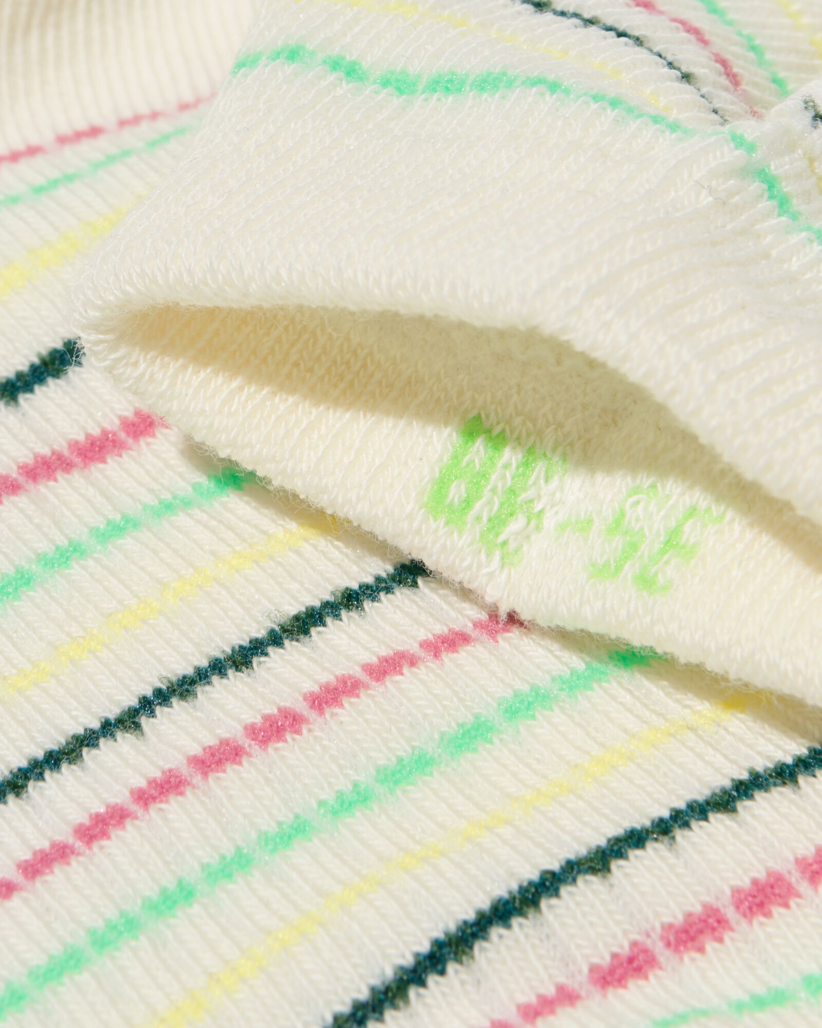 Kinder-Kurzs&ouml;ckchen, gerippt, gestreift &ndash; 5 Paar eierschalenfarben eierschalenfarben - 4320830OFFWHITE - HEMA