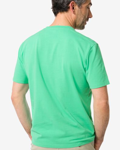 t-shirt homme relaxed fit vert XL - 2115417 - HEMA