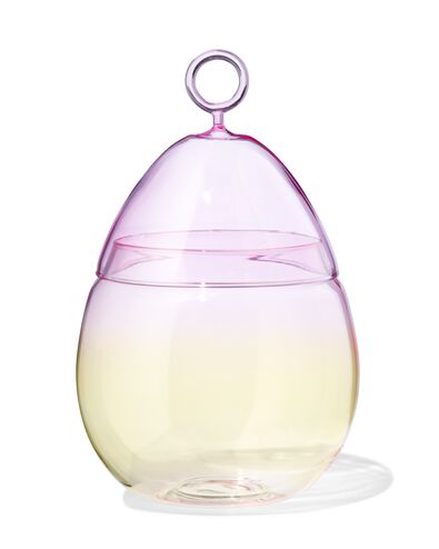 coquetier 14x14x24,5cm verre d&eacute;grad&eacute; de couleur - 25800080 - HEMA