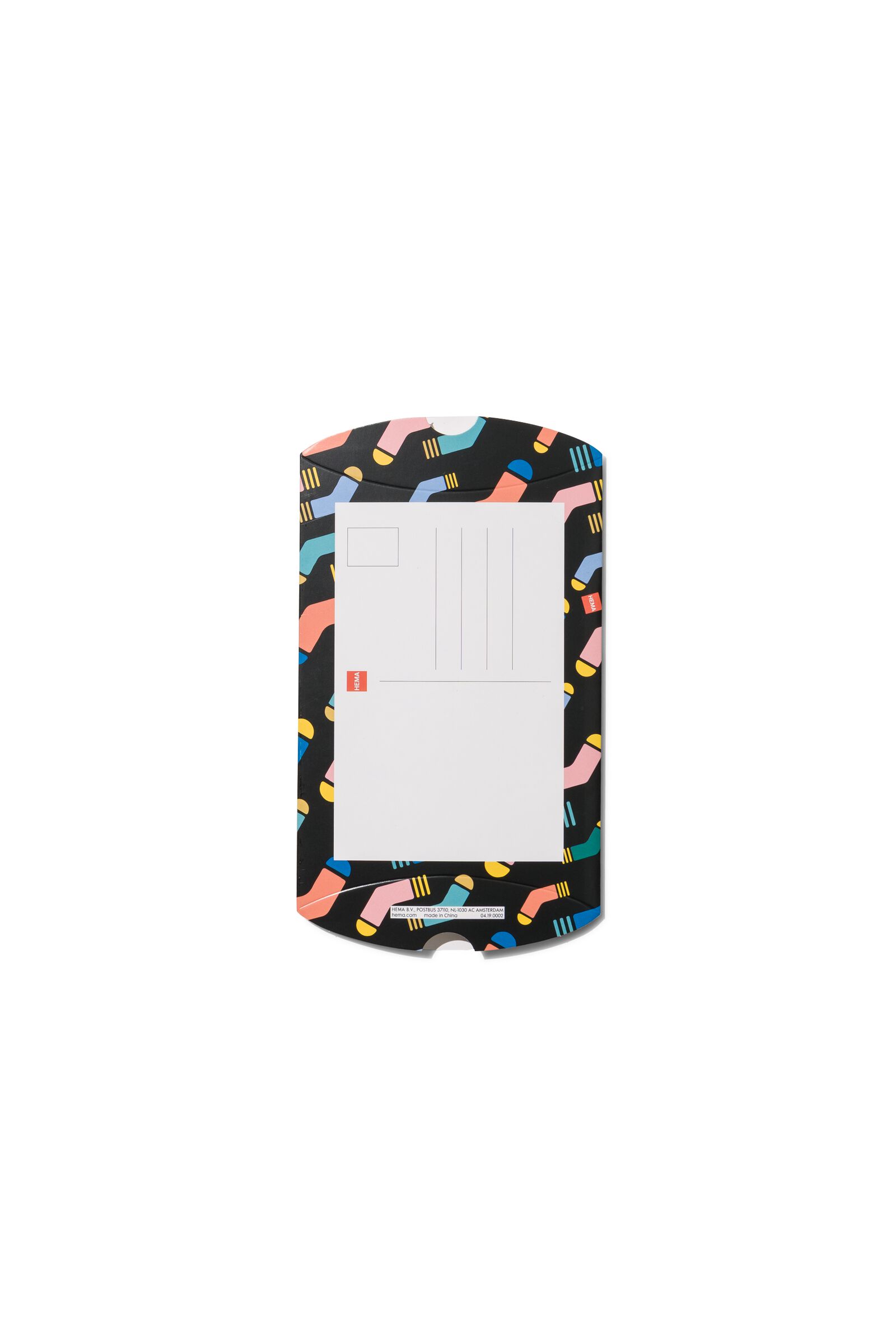 fun socks verzenddoos 15x12 zwart - 4190002 - HEMA