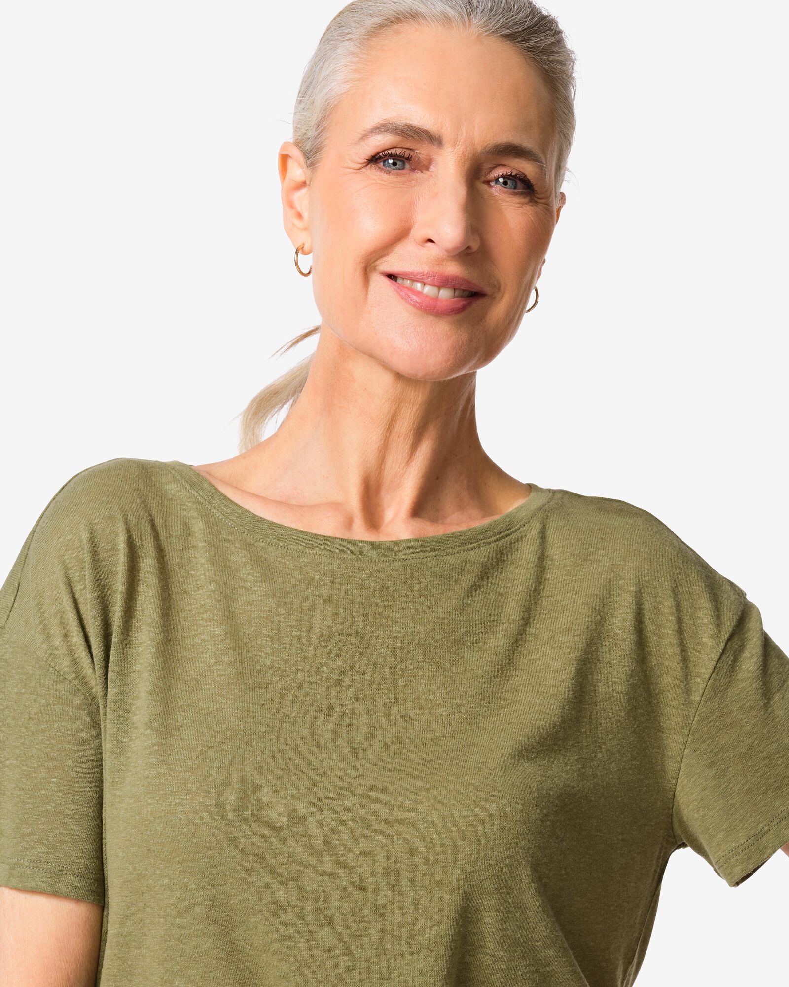 Damen-T-Shirt Evie olivgr&uuml;n olivgr&uuml;n - 36210780OLIVE - HEMA