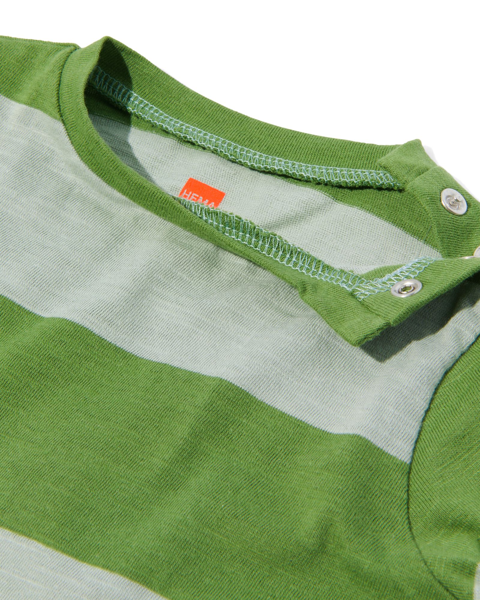 t-shirt bébé à rayures vert vert - 33179140GREEN - HEMA
