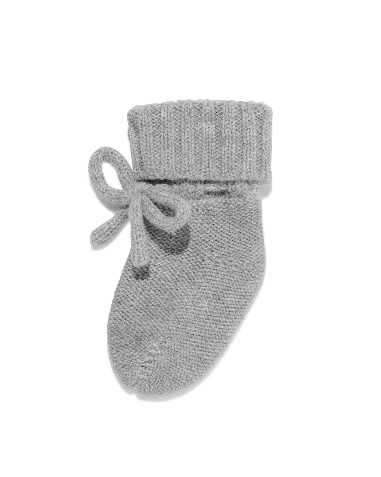 chaussettes bébé laine tricotée gris chiné gris chiné - 4700740GREYMELANGE - HEMA