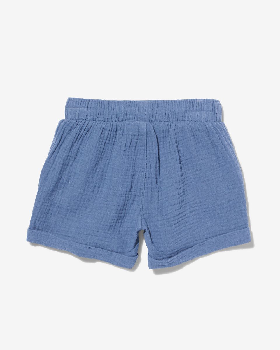 Kinder-Shorts, Musselin blau blau - 1000030880 - HEMA