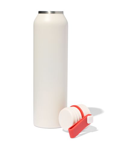 Thermosflasche, 500 ml, Edelstahl, beige - 80650247 - HEMA