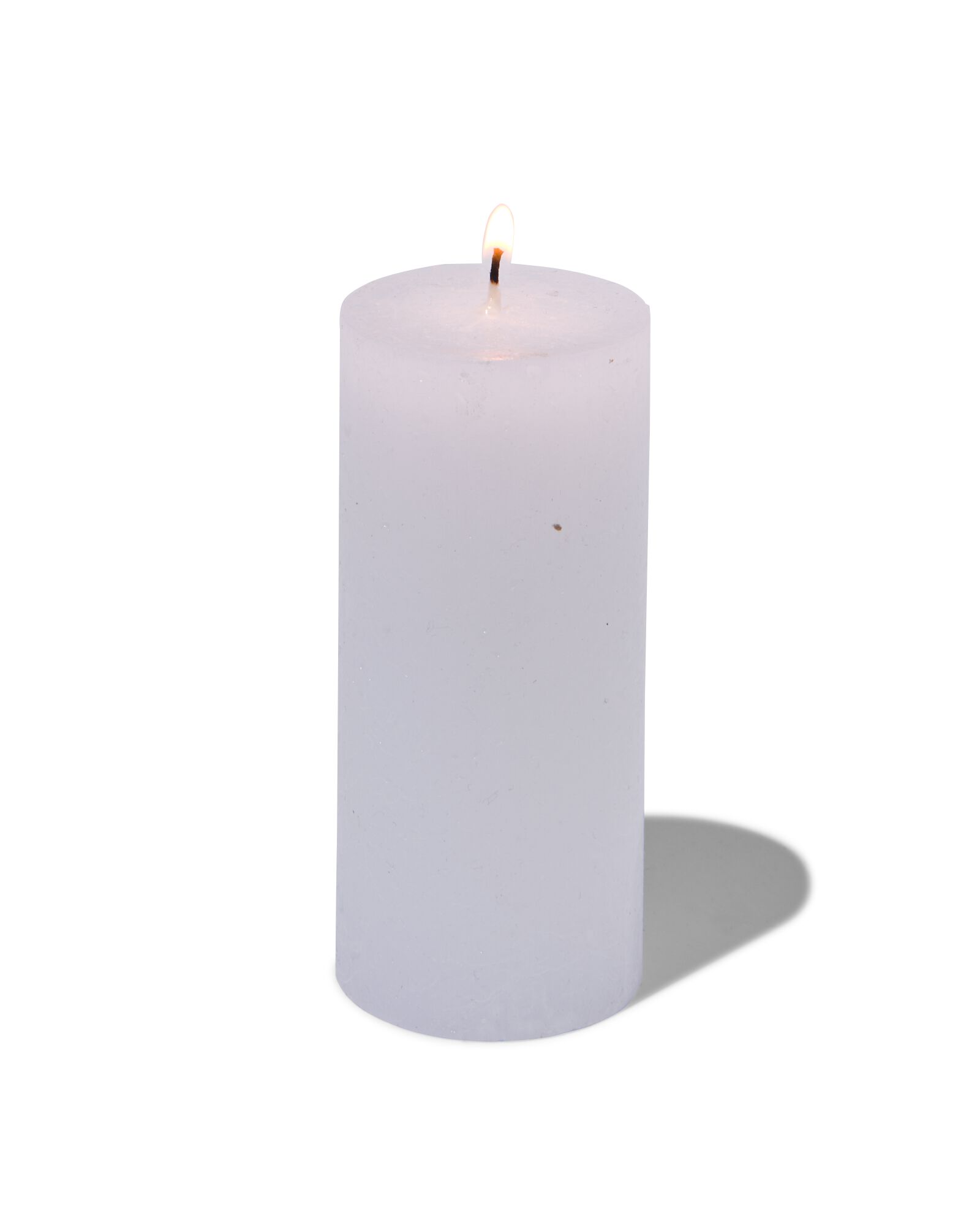 bougie rustique &Oslash;5x11cm blanc blanc 5 x 11 - 13503409 - HEMA