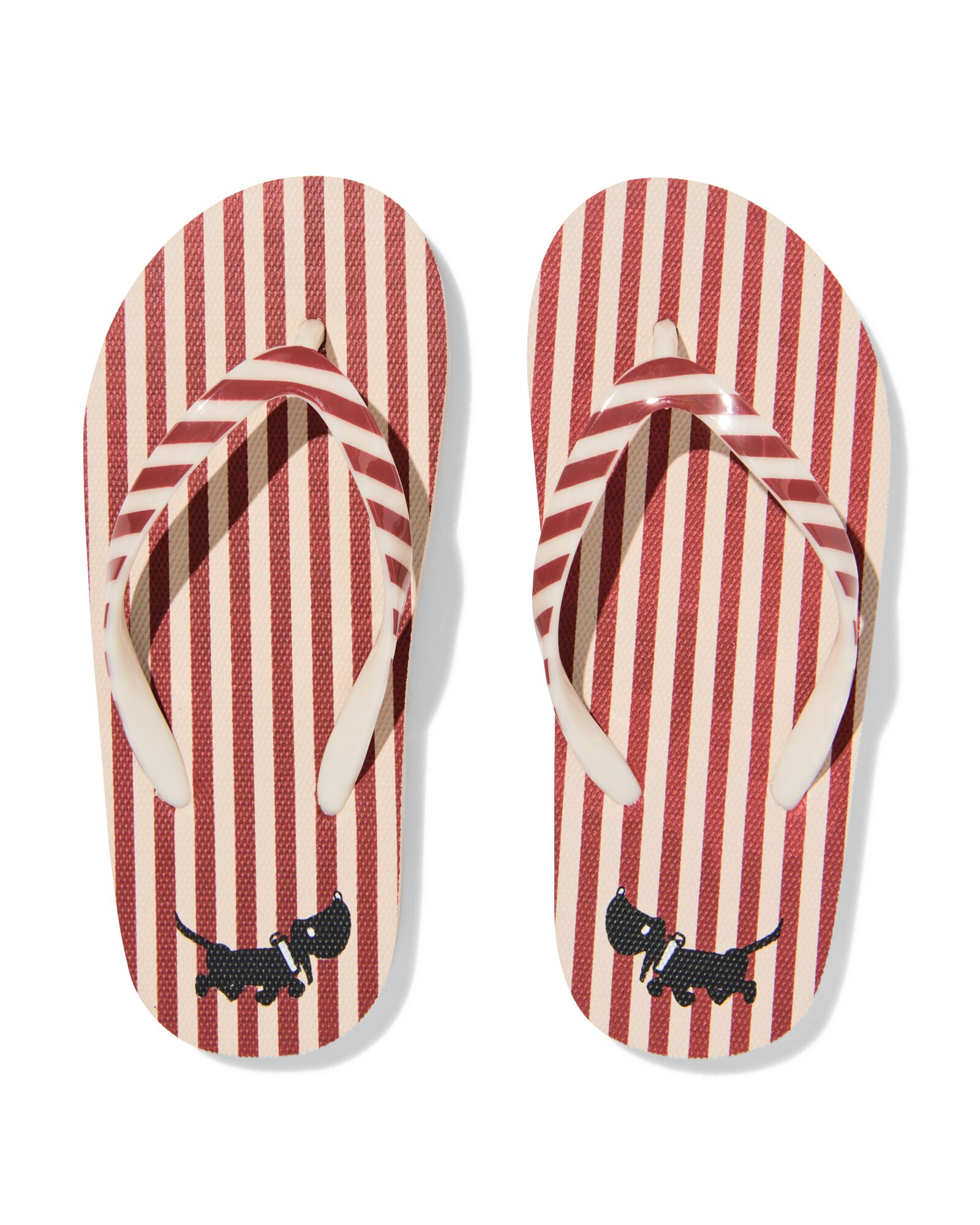 Takkie kinderslippers strepen gebroken wit gebroken wit - 18400410OFFWHITE - HEMA