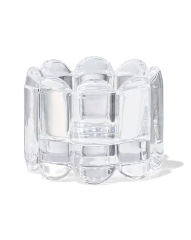 photophore en verre XS nervur&eacute; transparent - 13324182 - HEMA