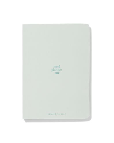 planificateur de repas avec stylo effa&ccedil;able (21 x 15 cm, vert clair) - 14103704 - HEMA