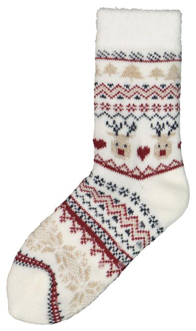 chaussettes d’intérieur femme - renne blanc - 1000021449 - HEMA