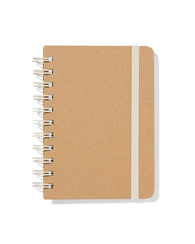 carnet A6 lignes kraft - 14120124 - HEMA