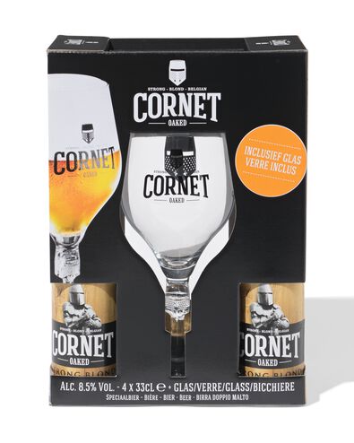 Cornet bierpakket met glas - 17450920 - HEMA