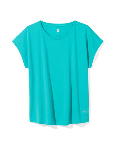 t-shirt de sport femme turquoise turquoise - 36030355TURQUOISE - HEMA