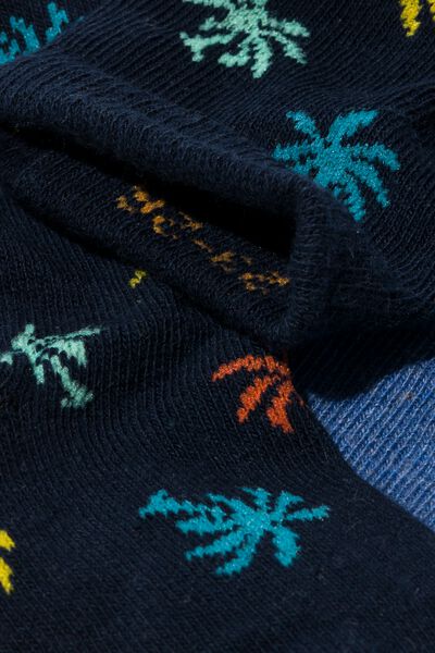 5 paires de chaussettes enfant tropical bleu foncé - 1000026517 - HEMA