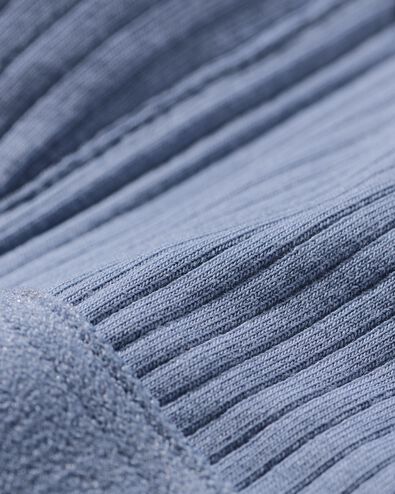 voorgevormde bh zonder beugel rib blauw blauw - 21900450BLUE - HEMA