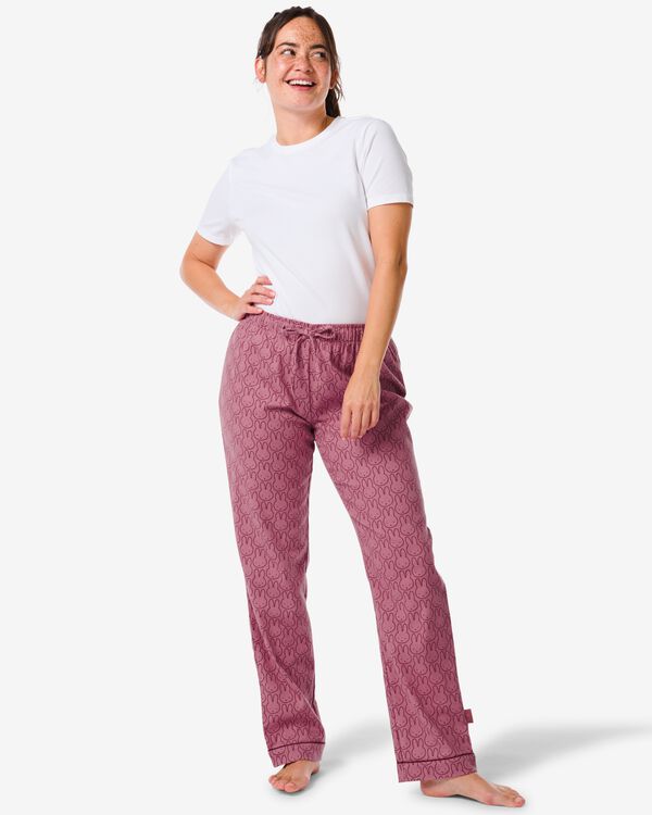 pantalon de pyjama femme Miffy flanelle rouge rouge - 23489990RED - HEMA