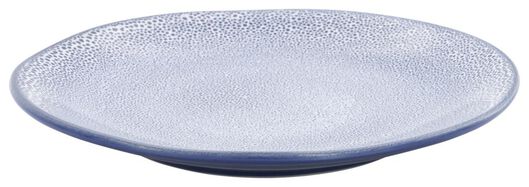 petite assiette 23 cm Porto émail réactif blanc/bleu - 9602251 - HEMA