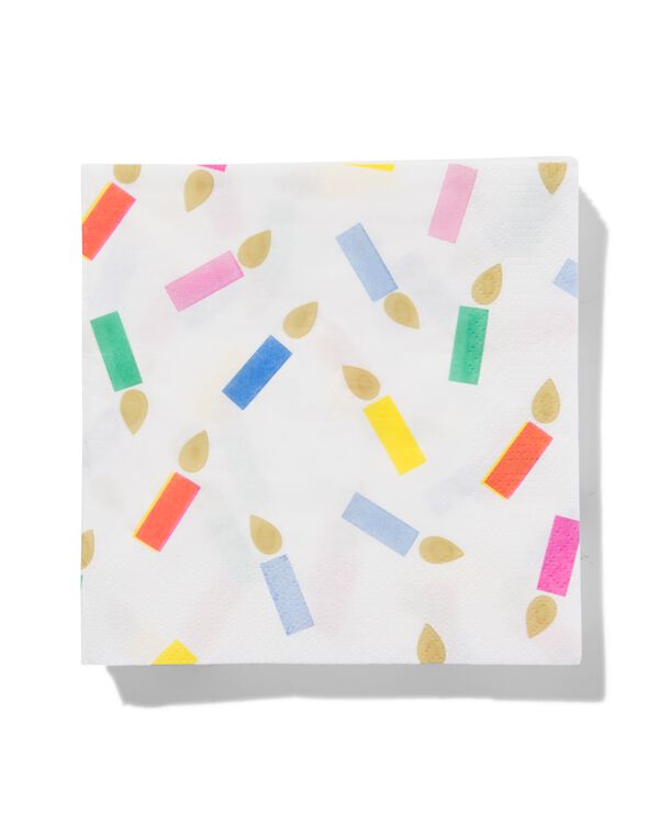 servetten kaarsjes 33x33cm - 20 stuks - 14250201 - HEMA