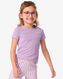 t-shirt enfant - coton bio violet 158/164 - 30832376 - HEMA