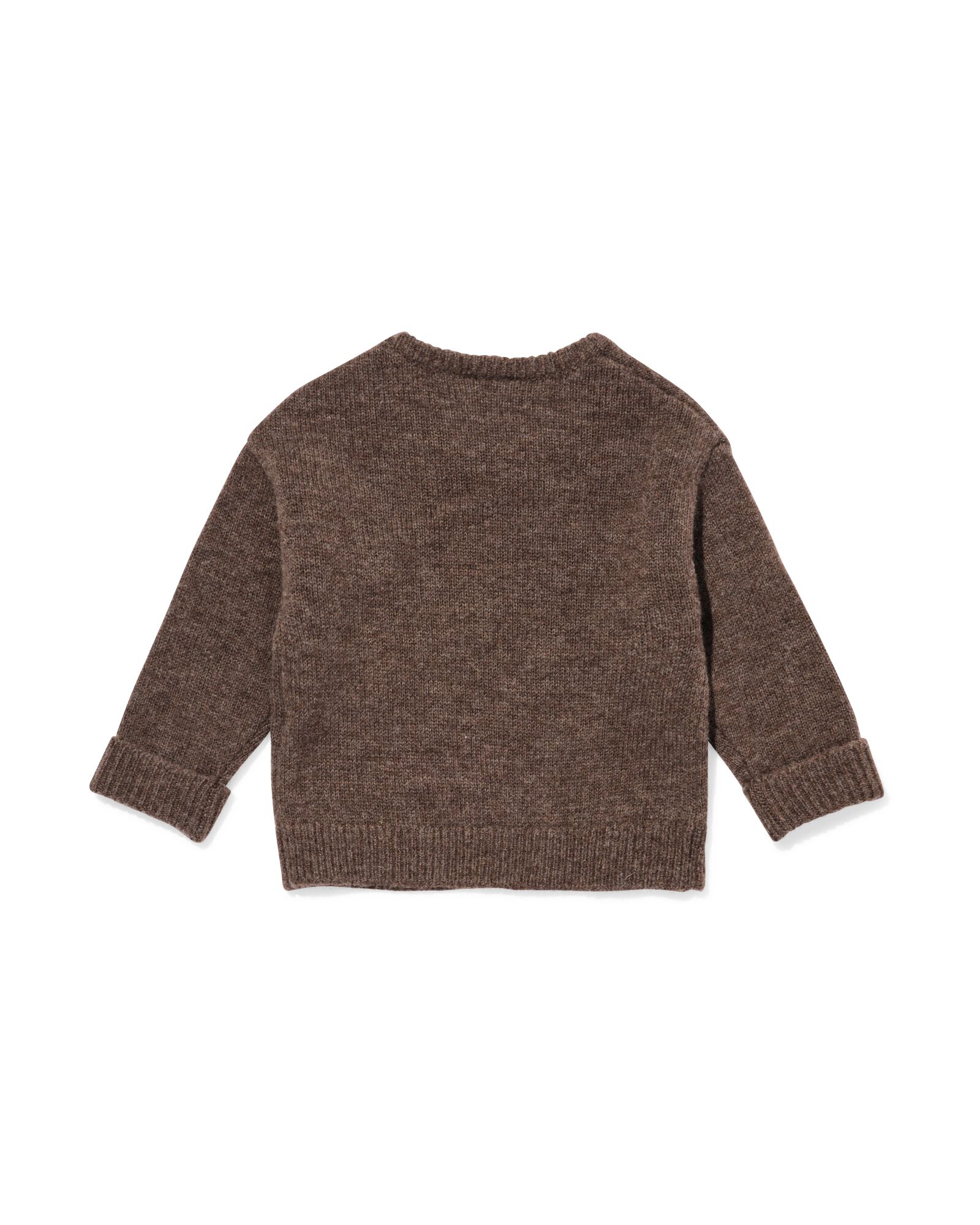 Newborn-Pullover aus Merinowolle dunkelbraun dunkelbraun - 33436820DARKBROWN - HEMA