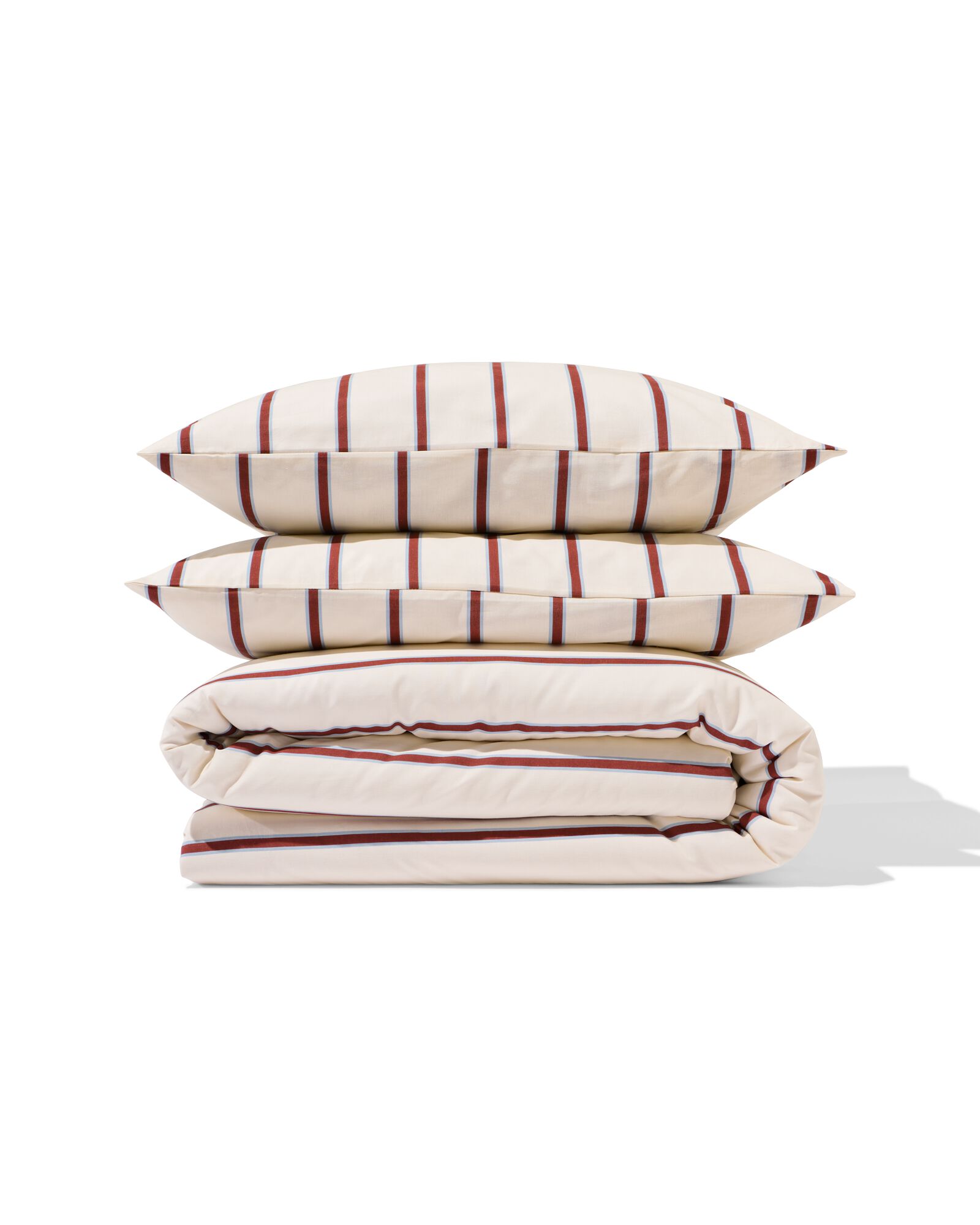 housse de couette 240x200/220cm coton doux ray&eacute; - 5700230 - HEMA