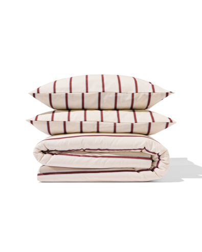 housse de couette 240x200/220cm coton doux ray&eacute; - 5700230 - HEMA