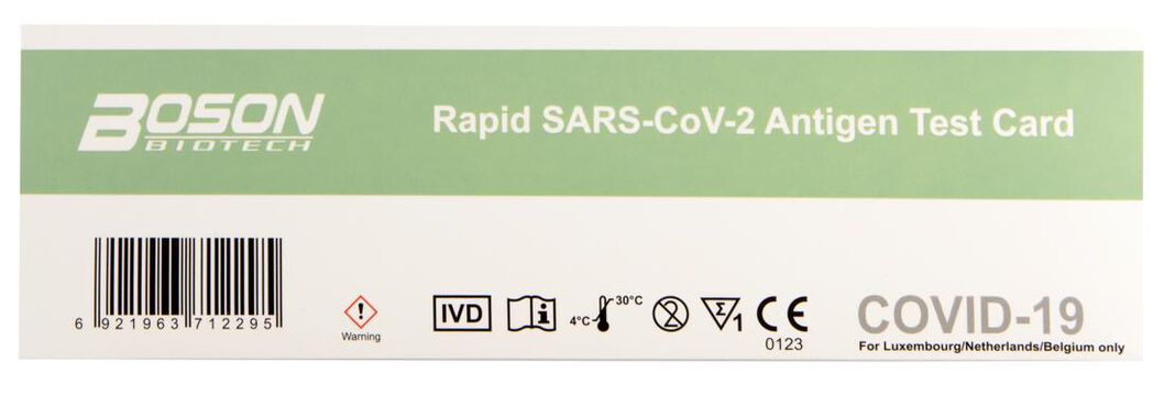 Boson SARS-CoV-2 Rapid Antigen Corona zelftest - 12000046 - HEMA