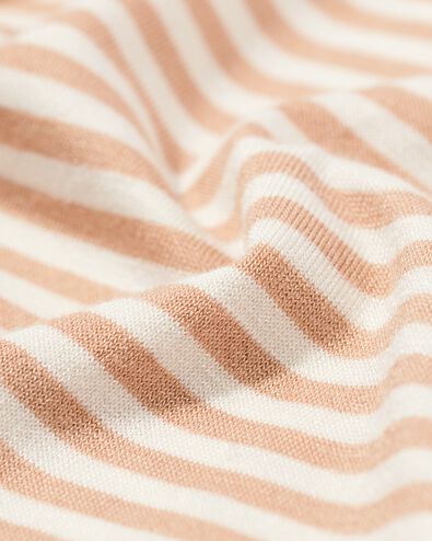 damespyjamabroek Bente straight fit strepen beige beige - 23401060BEIGE - HEMA