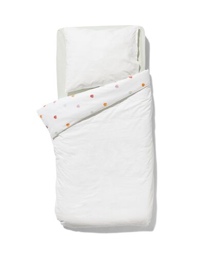 Kinder-Bettwäsche, 120 x 150 cm, Soft Cotton, Punkte, weiß - 5720177 - HEMA