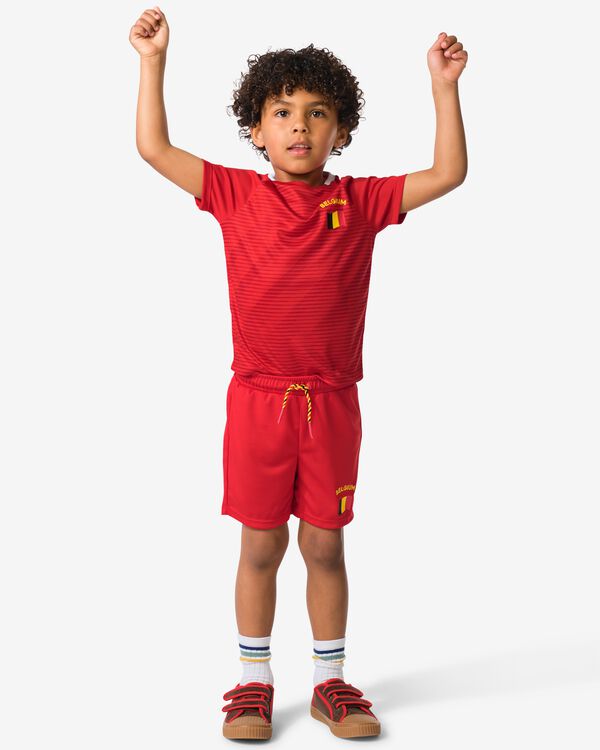 kinderbroek WK rood rood - 30601208RED - HEMA