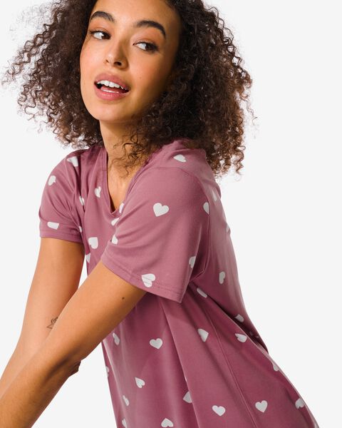 chemise de nuit femme micro naturel naturel - 1000030228 - HEMA
