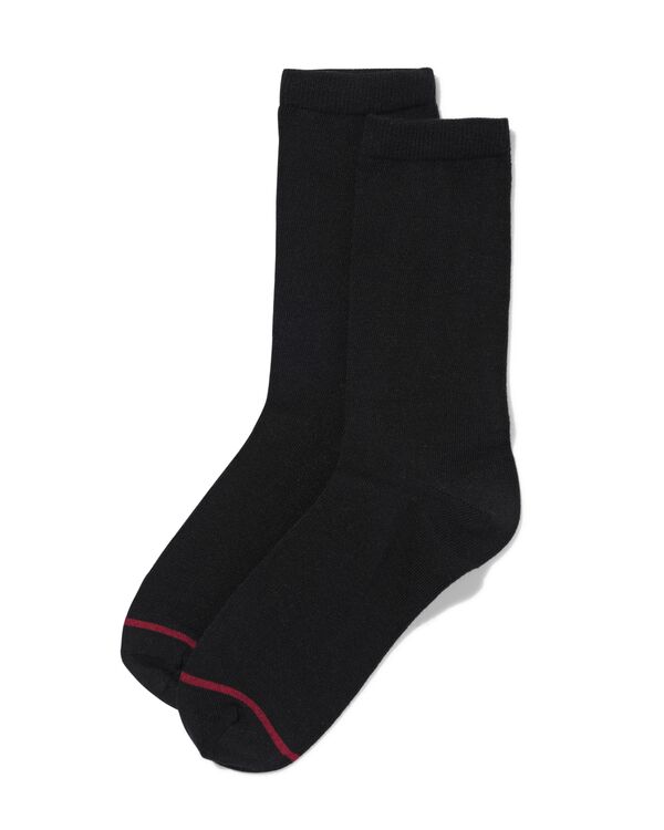 chaussettes thermiques femme - 2 paires noir noir - 4270365BLACK - HEMA