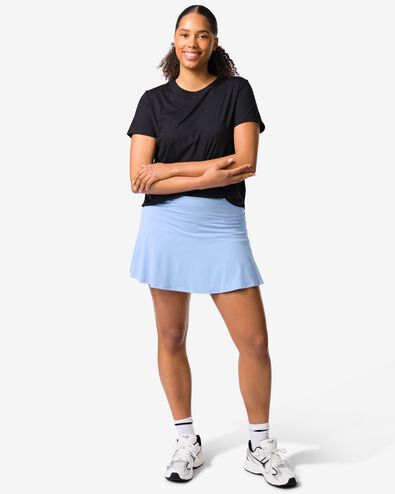 damessportrokje met binnenbroekje lichtblauw lichtblauw - 36000547LIGHTBLUE - HEMA