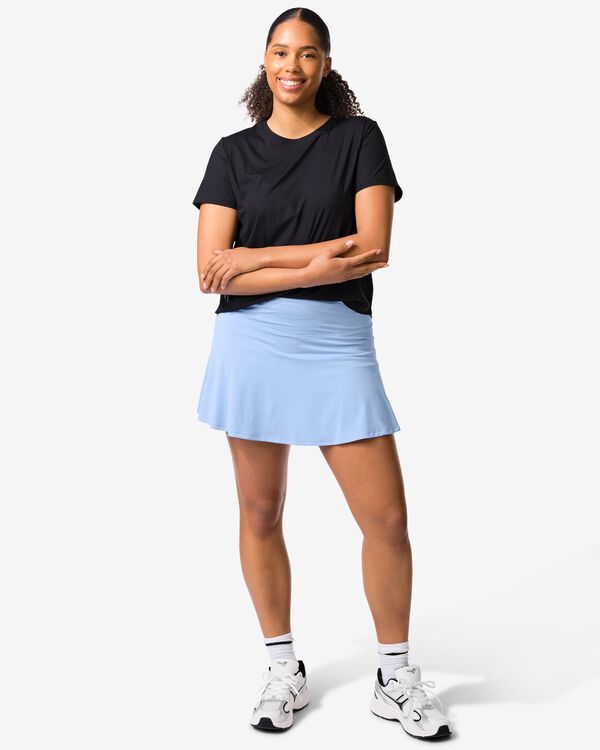 damessportrokje met binnenbroekje lichtblauw lichtblauw - 36000547LIGHTBLUE - HEMA