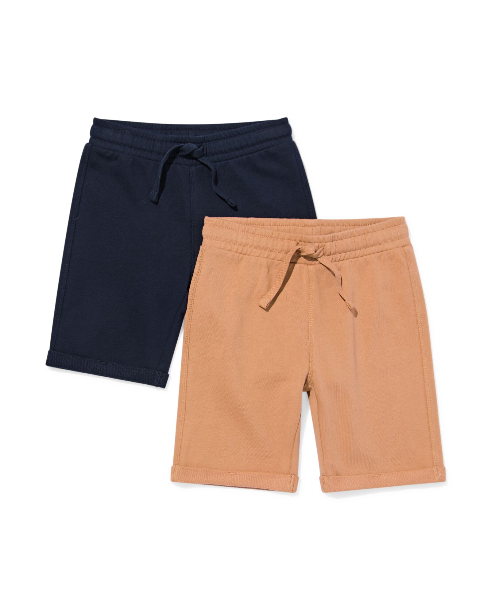 sweatshorts enfant - lot de 2 bleu bleu - 30743204BLUE - HEMA