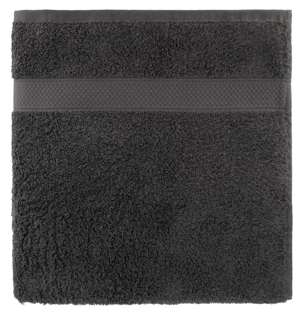 serviette de bain 100x150 qualité épaisse gris foncé - 5230025 - HEMA
