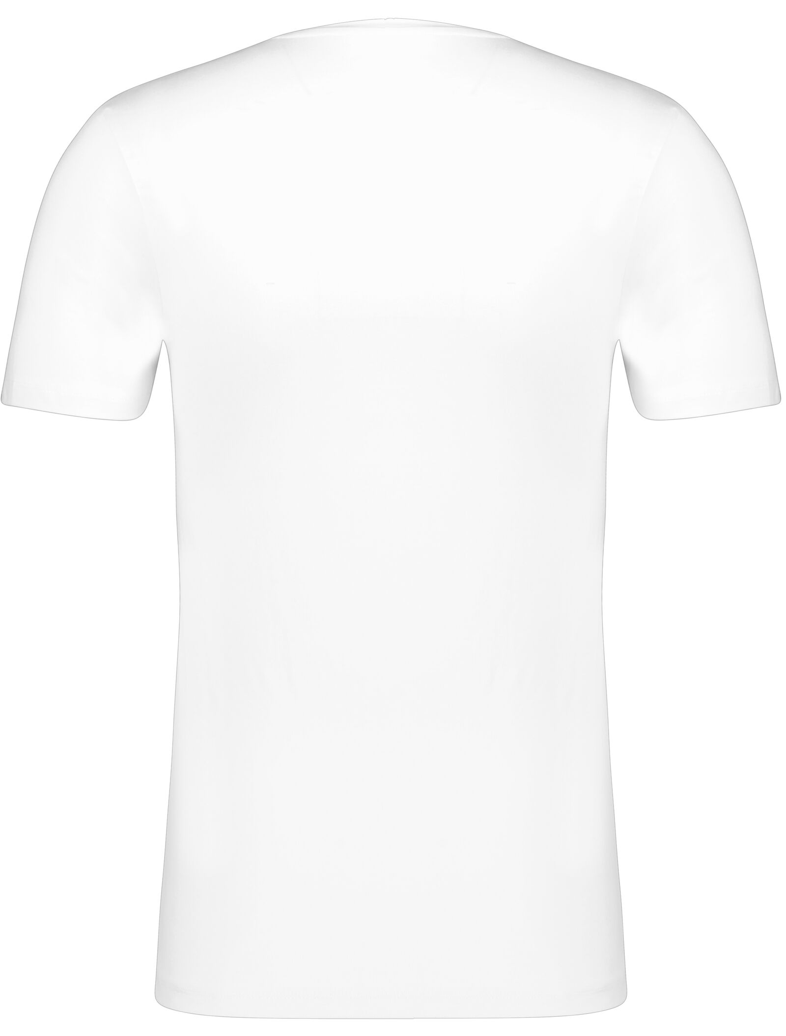 t-shirt homme slim fit col en v - avec bambou blanc blanc - 1000010016 - HEMA