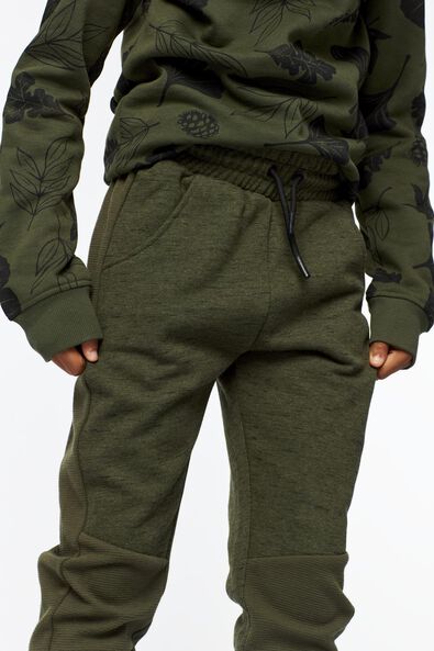 pantalon sweat enfant vert armée - 1000025380 - HEMA