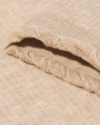 chaussettes femme c&ocirc;tel&eacute;es sable sable - 4280865SAND - HEMA